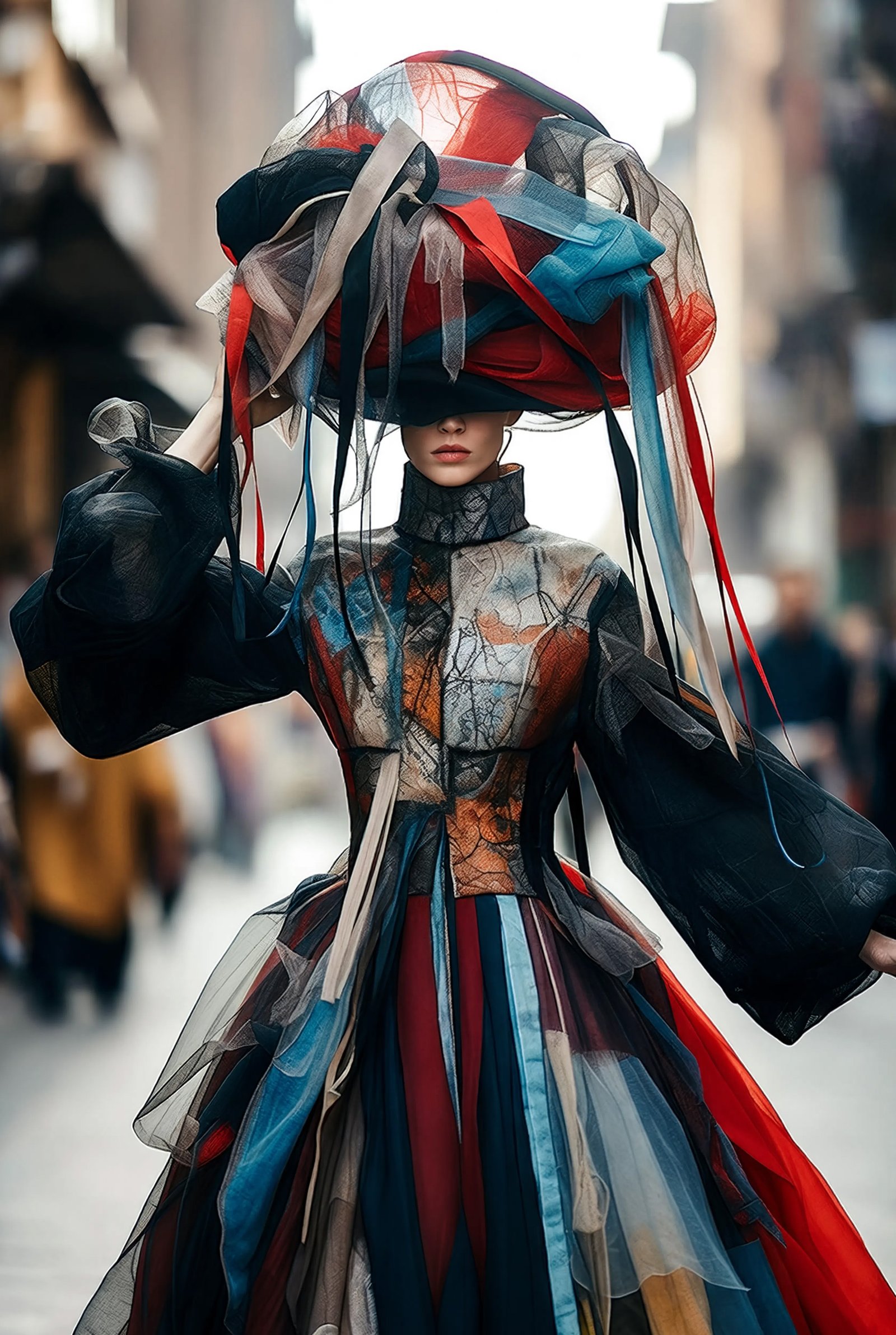 Fashion Distortion — The Blindfolded Muse