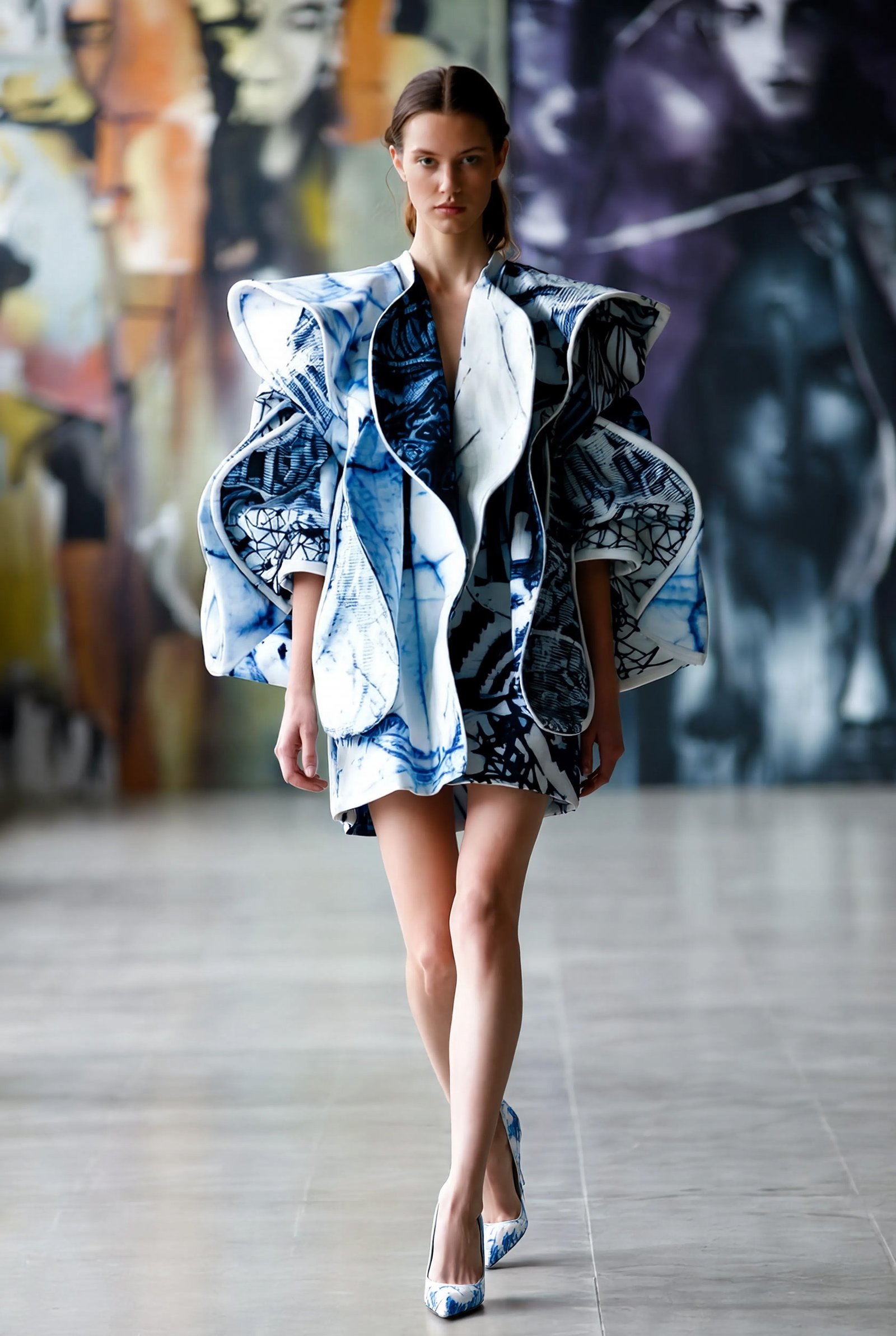 Fashion Distortion — The Porcelain Ink Wave